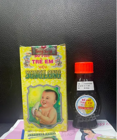 Siro Bổ Phế Trẻ Em Song Long 50ML - Giúp Giảm Ho, Rát Họng, Khản Tiếng, Lành Tính Cho Trẻ Từ 2 Đến 15 Tuổi