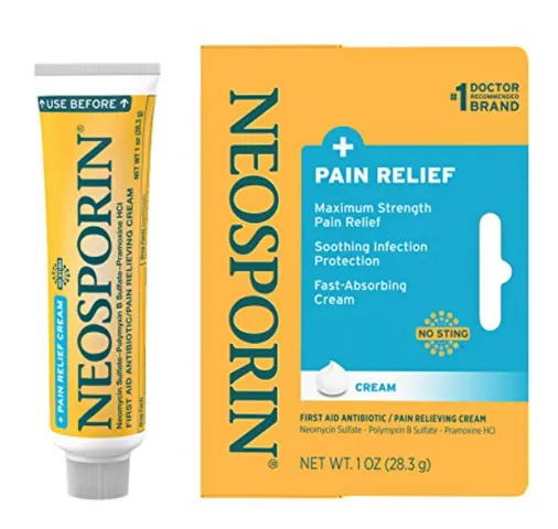 Kem Mỡ Kháng Viêm, Liền Sẹo Neosporin Dual Action Cream 28.3G