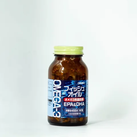 Viên Uống Dầu Cá Omega-3 Orihiro Nhật Bản Bổ Sung EPA DHA Hỗ Trợ Tim Mạch - 180 Viên Thực Phẩm Chức Năng