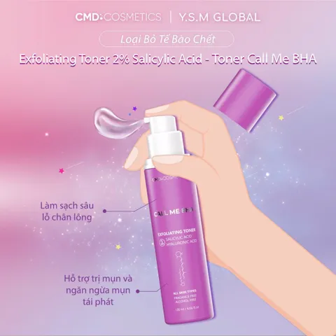 Nước Hoa Hồng CMD Cosmetics 120ml - Tẩy Tế Bào Chết Hóa Học, Giúp Sạch Da, Cấp Ẩm, Phù Hợp Mọi Loại Da
