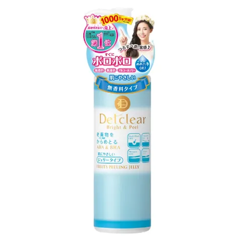Gel Tẩy Tế Bào Chết Meishoku Detclear Nhật Bản 180ml - Peeling Gel AHA BHA Tẩy Da Chết cho Mọi Loại Da, Làm Sáng và Mềm Mại Da