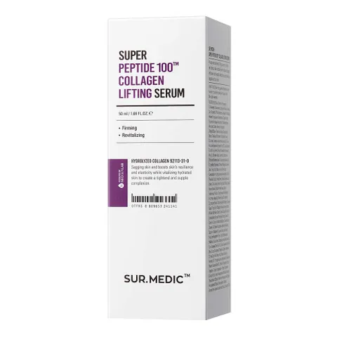 Tinh chất Sur.Medic+ Super Peptide 100™ Collagen Lifting Serum hỗ trợ phục hồi da