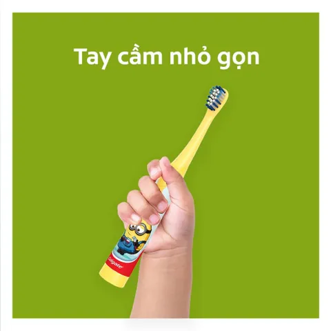 Bàn Chải Điện Colgate Minion Cho Trẻ Em - Bàn Chải Đánh Răng Dùng Pin Hình Minion Ngẫu Nhiên Tăng Cường Chăm Sóc Răng Miệng