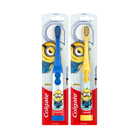 Bàn Chải Điện Colgate Minion Cho Trẻ Em - Bàn Chải Đánh Răng Dùng Pin Hình Minion Ngẫu Nhiên Tăng Cường Chăm Sóc Răng Miệng