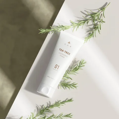 Sữa Rửa Mặt S.O.B Tea Tree Cleansing Foam 150ml - Làm Sạch Sâu và Giảm Mụn, Phù Hợp Cho Da Nhạy Cảm, Chiết Xuất Tự Nhiên
