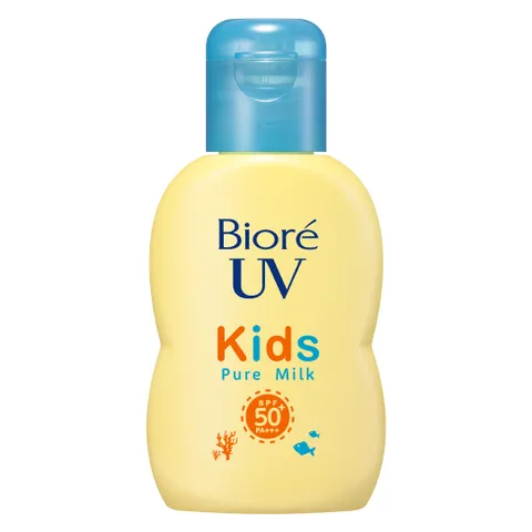 Sữa Chống Nắng Bioré UV Kids Pure Milk SPF50+ PA+++ cho Trẻ Em 70ml - An Toàn, Dịu Nhẹ, Màng Lọc Vật Lý, Không Kích Ứng Da