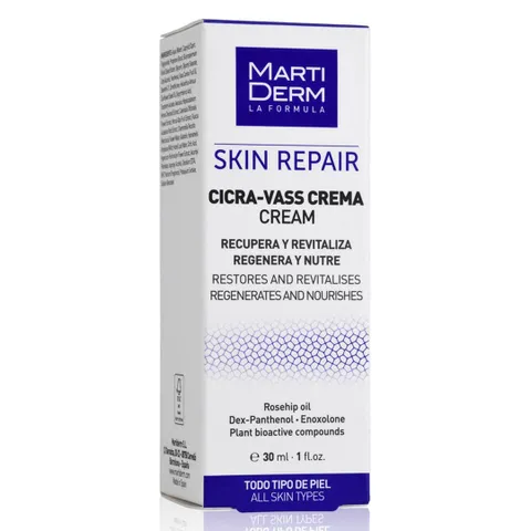 Kem Dưỡng Tái Tạo Da Nhạy Cảm MartiDerm Skin Repair Cicra Vass 30ml - Giúp Làm Dịu, Cung Cấp Dưỡng Ẩm và Củng Cố Hàng Rào Bảo Vệ Da