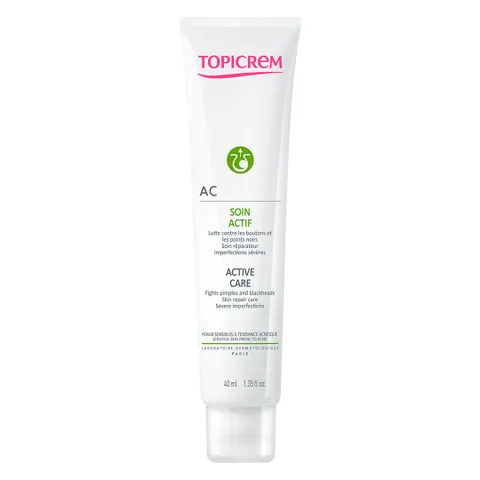 Kem Dưỡng Giảm Mụn Topicrem AC Active Care 40ml - Dưỡng Ẩm, Làm Dịu Da Mụn, Thích Hợp Cho Da Nhạy Cảm