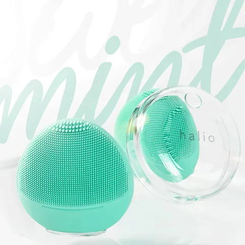 Máy Rửa Mặt Halio Sensitive - Thiết Bị Làm Sạch Và Massage Da Nhạy Cảm, Công Nghệ Sonic Wave, Chống Nước IPX7, 2 Màu Sắc Thời Trang