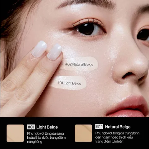 Siêu Phấn Nước Glamrr Q 15g Vegan Super Glow Cushion SPF50+/PA++++ - Phấn Trang Điểm Căng Bóng Chăm Sóc Da, Ngăn Ngừa Nắng