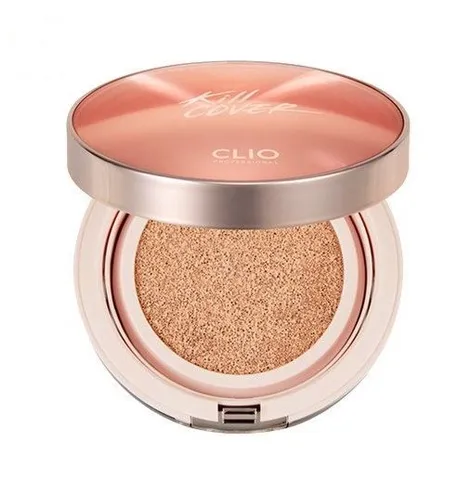 Phấn Nước Clio Kill Cover Glow Cushion SPF50+ PA++++ - Che Khuyết Điểm, Lớp Nền Căng Bóng, Dưỡng Ẩm 24H, Thương Hiệu Hàn Quốc, Makeup Tự Nhiên