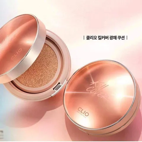 Phấn Nước Clio Kill Cover Glow Cushion SPF50+ PA++++ - Che Khuyết Điểm, Lớp Nền Căng Bóng, Dưỡng Ẩm 24H, Thương Hiệu Hàn Quốc, Makeup Tự Nhiên