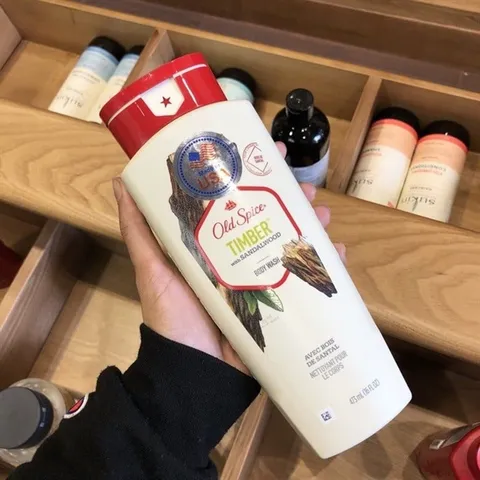 Sữa Tắm Old Spice Timber 532ml - Hương Gỗ Tự Nhiên, Giúp Làm Sạch và Dưỡng Ẩm Da, Phong Cách Mạnh Mẽ, Thích Hợp Cho Nam Nữ