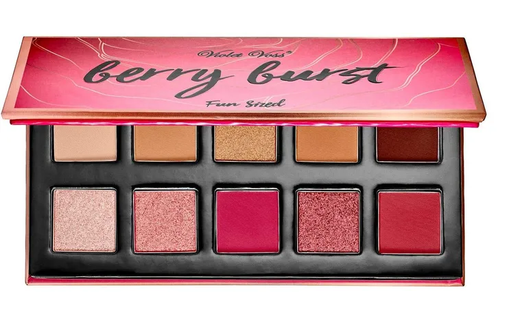 Bảng Phấn Mắt 10 Ô Violet Voss Berry Burst - Palette Phấn Mắt Mini Chất Matte & Shimmer, Makeup Dễ Dàng, Tiện Dụng