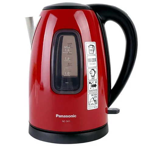 Bình Siêu Tốc Panasonic NC-SK1RRA 1.6L - Thiết Kế Sang Trọng, Tiết Kiệm Điện Năng và Dễ Dàng Vệ Sinh