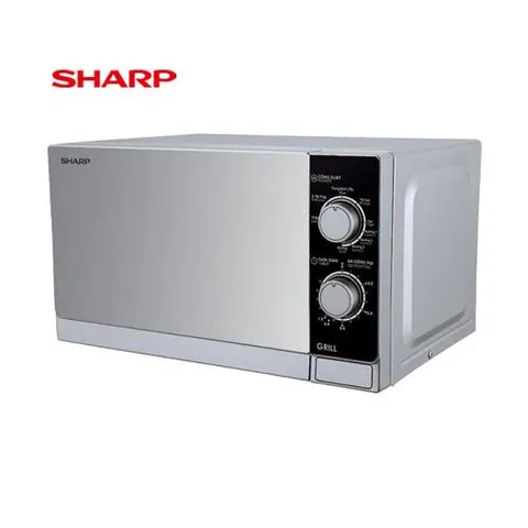 Lò Vi Sóng Sharp R-G223VN-SM 20 Lít Có Nướng, Thiết Kế Sang Trọng, 4 Chức Năng Nấu, Hâm, Rã Đông, Nướng, Thích Hợp Cho Mọi Gia Đình