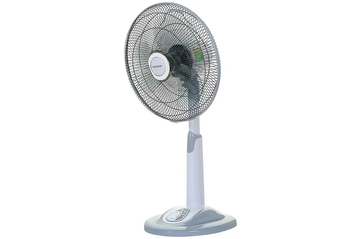 Quạt đứng Sharp PJ-L40RV-LG 50W - Quạt lửng 40cm điều chỉnh chiều cao, 3 tốc độ gió, điều khiển từ xa tiện lợi, thiết kế sang trọng