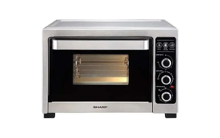 Lò Nướng Sharp EO-A383RCSV-ST 38L - Công Suất 1800W, Hẹn Giờ 120 Phút, Thiết Kế Đẹp Măt, Nướng Xiên Quay Dễ Dàng