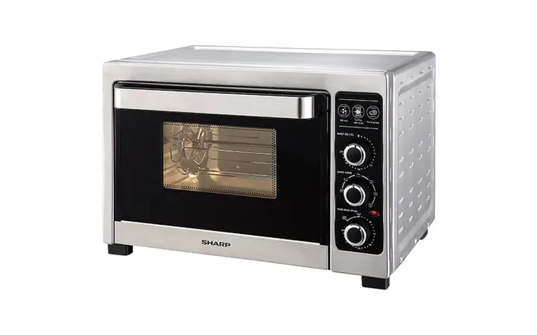 Lò Nướng Sharp EO-A383RCSV-ST 38L - Công Suất 1800W, Hẹn Giờ 120 Phút, Thiết Kế Đẹp Măt, Nướng Xiên Quay Dễ Dàng
