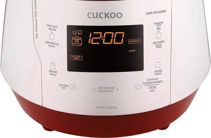Nồi Cơm Điện Tử Cuckoo CRP-PK1000S 1.8L - Đa Chức Năng Nấu, Thiết Kế Hiện Đại, Dùng Cho Gia Đình 4-6 Người