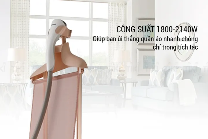 Bàn Ủi Hơi Nước Panasonic NI-GWE080WRA - Thiết Kế Đứng Hiện Đại, Công Suất 2140W, Phun Hơi Mạnh Mẽ, Dung Tích 2L