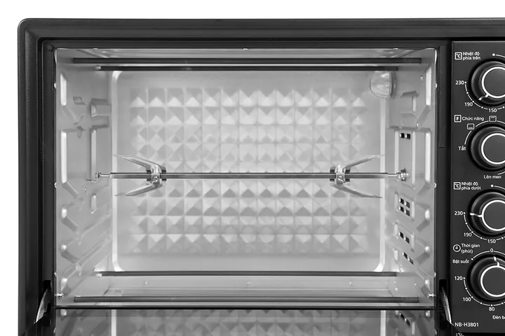 Lò Nướng Panasonic NB-H3203KRA 32L - Công Suất 1500W, Nhiệt Độ 70-230°C, 6 Chức Năng Nướng Đa Dạng, Tiết Kiệm Điện
