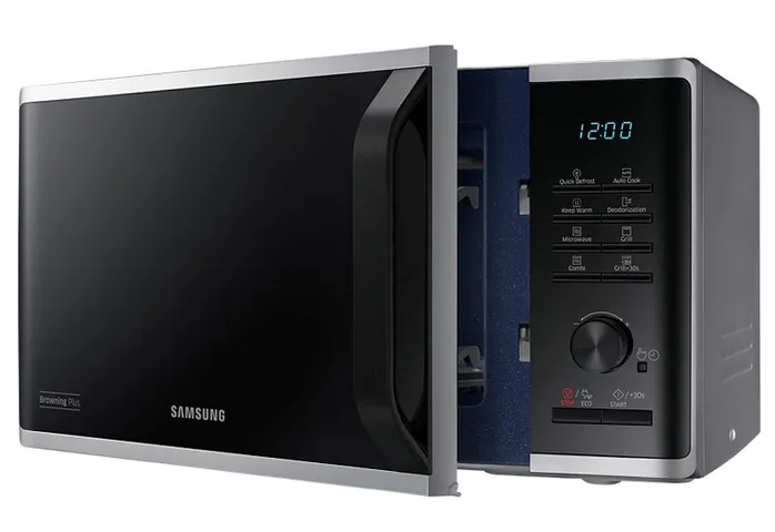 Lò Vi Sóng Có Nướng Samsung MG23K3515AS/SV 23L - Công Suất 800W Nướng 1100W, Chức Năng Đa Dạng, Tiện Lợi Cho Gia Đình