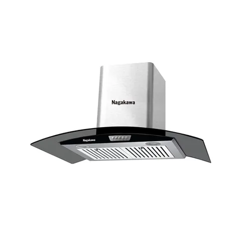 Máy Hút Mùi Nagakawa NAG1857 - Máy Hút Mùi Kính Cong 70CM Công Suất 200W, Lưu Lượng 1000m³/h, Bảo Vệ Không Khí Sạch, Đẹp, Hiện Đại
