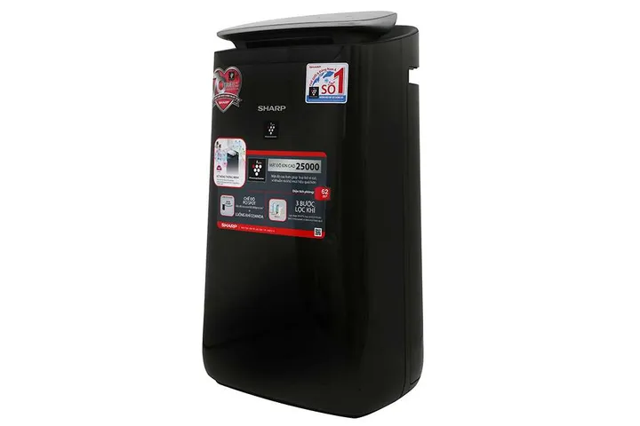 Máy Lọc Không Khí Sharp FP-J80EV-H 25000 Ion/cm³ - Thiết Kế Sang Trọng, Điều Khiển Qua Điện Thoại, Phù Hợp Phòng Dưới 62m²