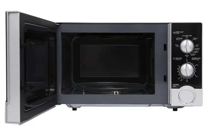 Lò Vi Sóng Cơ Có Nướng Sharp R-G302VN-S 23 Lít - Hẹn Giờ 35 Phút, Công Suất 800W, Thiết Kế Đơn Giản, Tiện Dụng Cho Gia Đình Nhỏ