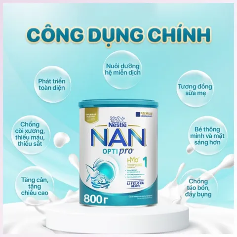 Sữa Nan Nga 800g Số Một, Dinh Dưỡng Cho Bé 0-6 Tháng