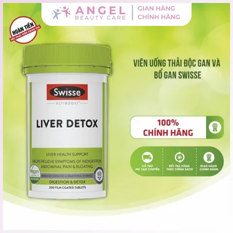 Viên uống bổ gan Swisse Ultiboost Liver Detox - 200 Viên