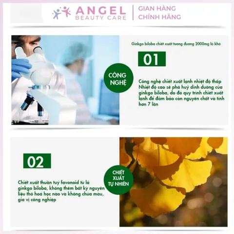 Viên Uống bổ não Healthy Care Ginkgo Biloba 2000 Úc - Hộp 100 viên