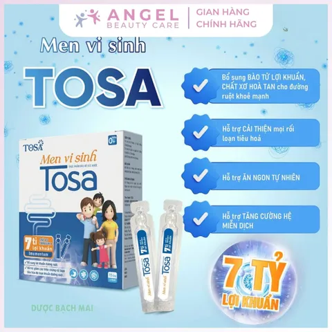 Men Vi Sinh TOSA 15 Ống Bổ Sung Lợi Khuẩn, Hỗ Trợ Tiêu Hóa Bé