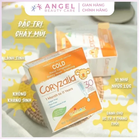 Muối Vi Lượng Coryzalia Boiron & Coldcalm Tăng Cường Sức Đề Kháng Cho Bé