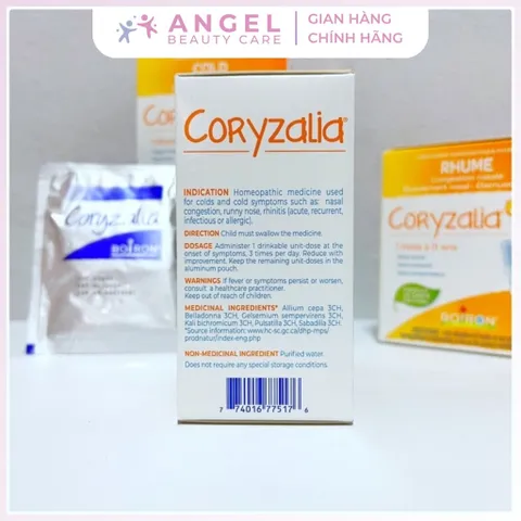 Muối Vi Lượng Coryzalia Boiron & Coldcalm Tăng Cường Sức Đề Kháng Cho Bé