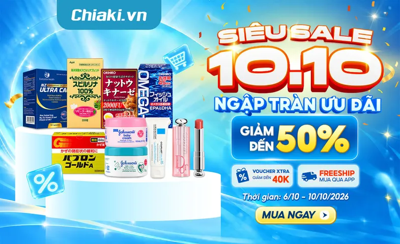 Chiaki Sale 10.10 giảm đến 50%, Freeship