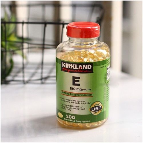 Vitamin E 400 IU 500 Viên Kirkland Của Mỹ - viên uống đẹp da, dưỡng ẩm cho mùa đông năm nay