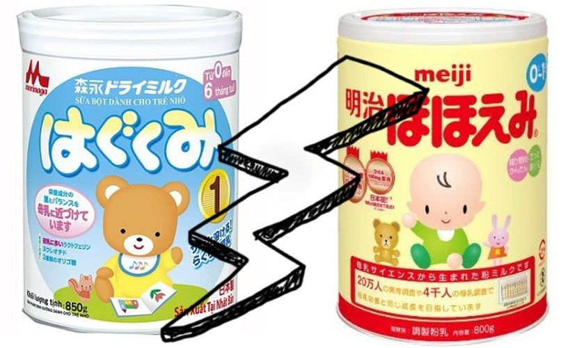 So sánh sữa Meiji và Morinaga - Chọn sữa nào tốt hơn?
