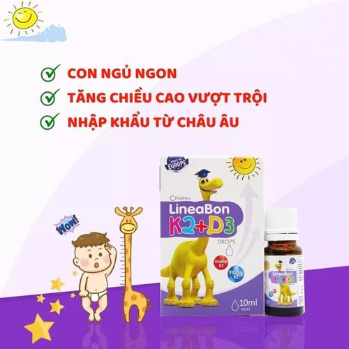 Review Vitamin LineaBon K2 D3 cho bé có tốt không?