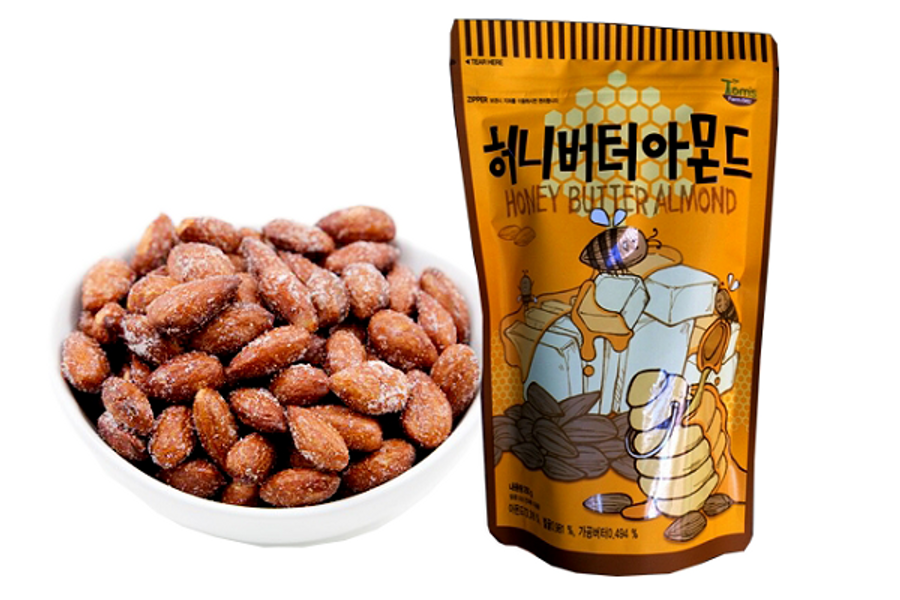 Hạnh Nhân Tẩm Mật Ong Hàn Quốc Honey Butter Almond 250g