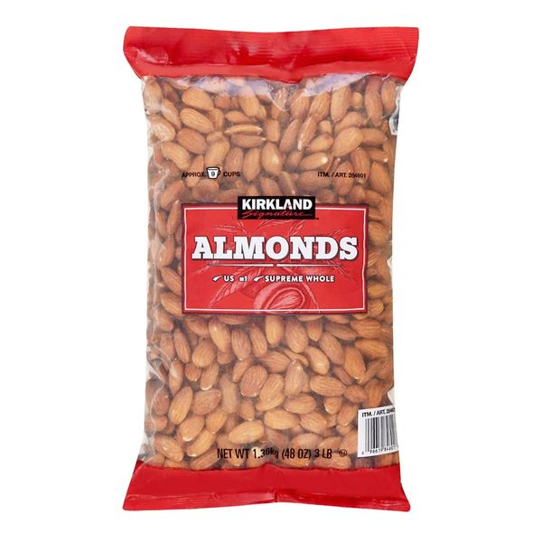 Hạnh Nhân Sấy Khô Kirkland Signature Almonds Không Muối 1.36kg