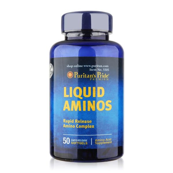 Viên Uống Hỗ Trợ Tăng Cơ Puritan's Pride Liquid Aminos