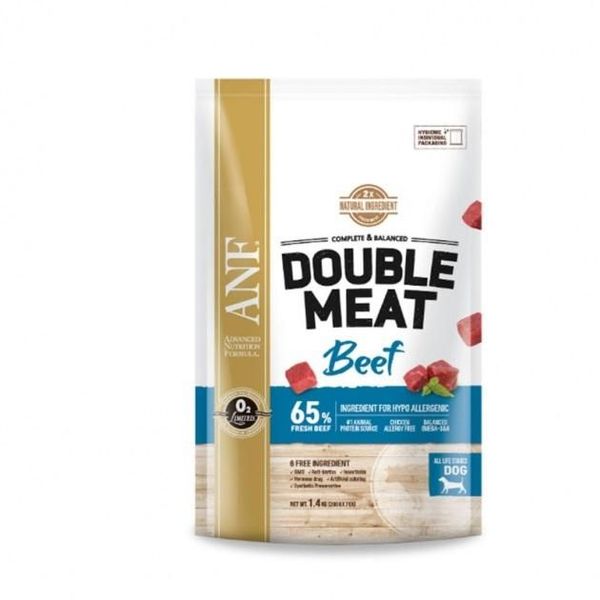 Thức Ăn Hạt Gấp Đôi Thịt Tươi Cho Chó ANF Double Meat Vị Bò