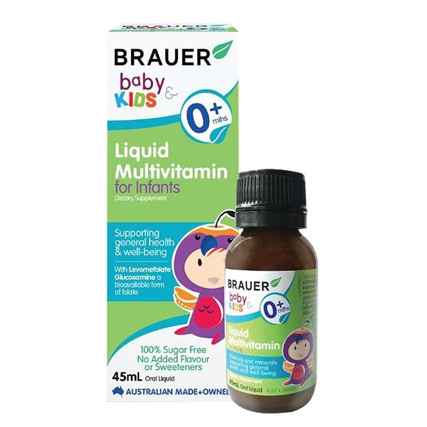 Vitamin Tổng Hợp Brauer Luiquid Multivitamin Cho Trẻ Từ 6-12 Tháng