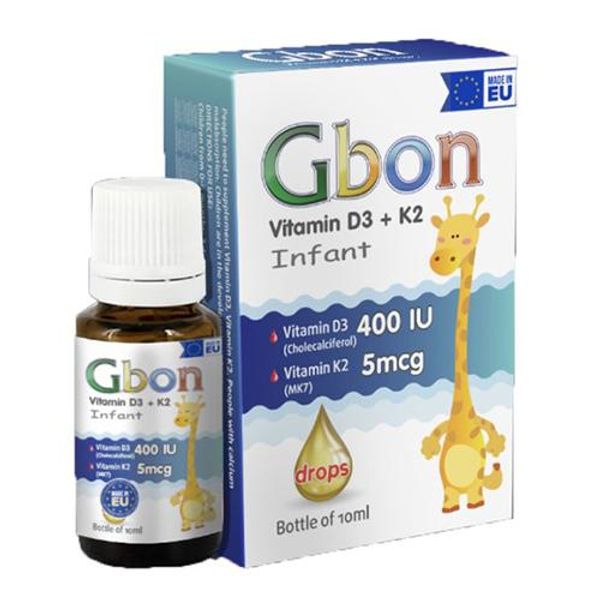 Vitamin D3 K2 Gbon Hỗ Trợ Tăng Chiều Cao Cho Trẻ Từ Sơ Sinh