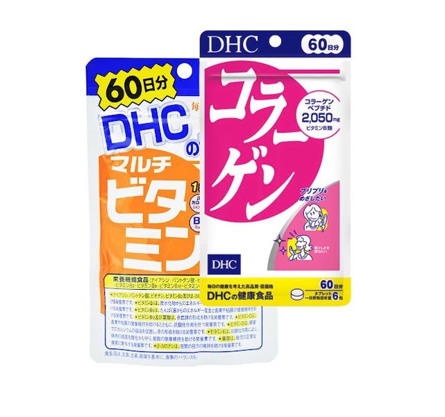 Combo Trẻ Hóa Da Tự Nhiên DHC Collagen + DHC Multi Vitamins