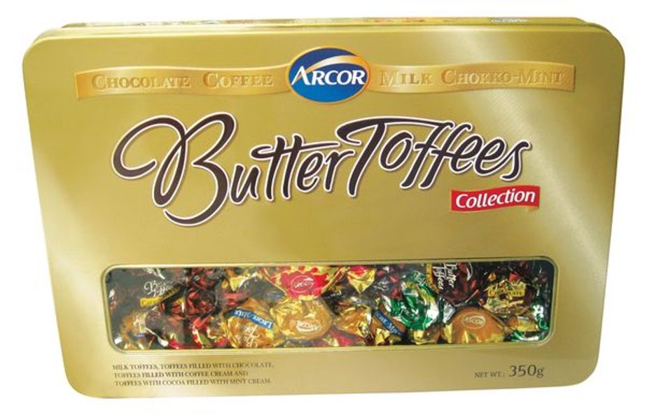 Hộp Kẹo Arcor Butter Toffees Collection 350g