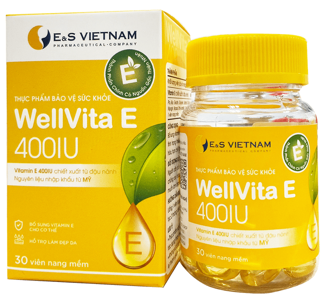 Viên Uống WellVita E 400IU hỗ Trợ Cải Thiện Nội Tiết