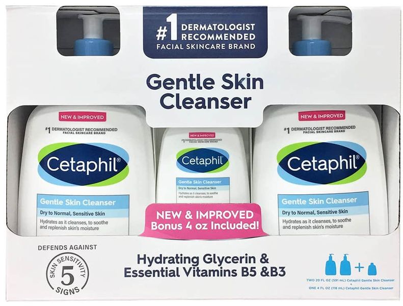 Set Sửa Rửa Mặt 3 Chai Centaphil - Gentle Skin Cleanser